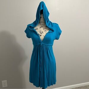 Gorgeous Turquois Robin Piccone Empire Waist Cover-up Tunic Size S